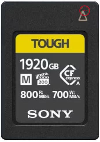 کارت حافظه سونی CEA-M1920T (1920 گیگابایت، مقاوم، CFexpress نوع A)