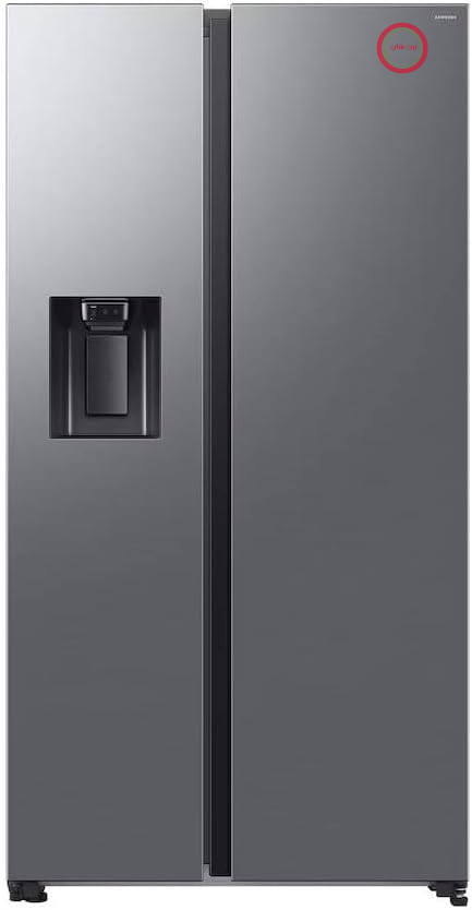 یخچال فریزر ساید بای ساید سامسونگ Samsung مدل Air Space AI RS70F64KET/EF با آبسردکن/یخساز، وای‌فای با حالت انرژی هوش مصنوعی، SpaceMax، خنک‌کننده همه‌جانبه، ۶۳۵ لیتر، ابعاد عرض × ارتفاع × عمق: ۹۱.۲ × ۱۷۸.۴ × ۷۲.۶ سانتی‌متر، جنس استیل ضد زنگ