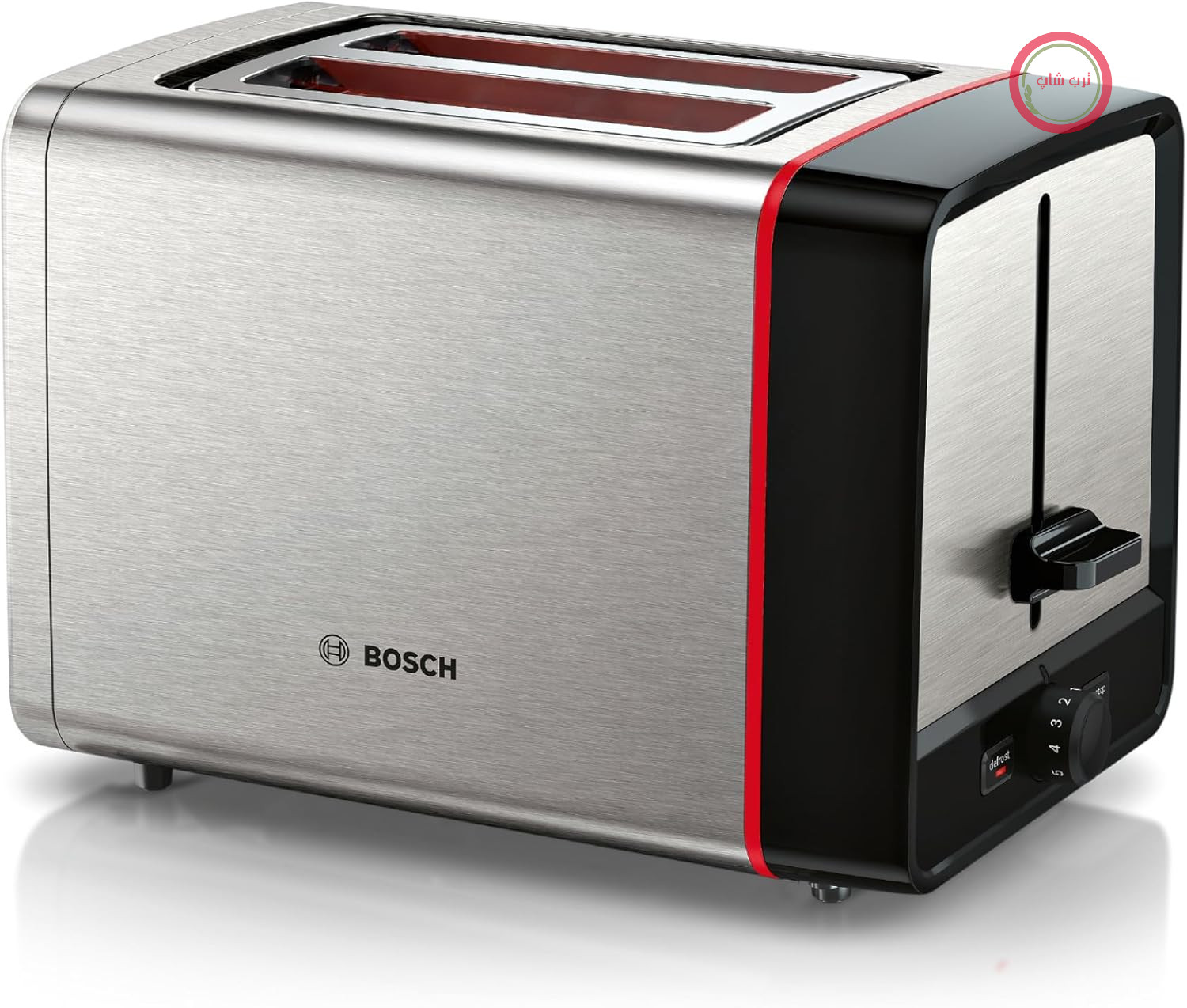 توستر جمع و جور Bosch MyMoment TAT6M420، گرمکن نان تاشو و قابل جدا شدن، با عملکرد یخ زدایی، خاموش شدن خودکار، عملکرد بالابر، مرکز نان، ایده آل برای 2 برش، 800 وات، استیل ضد زنگ