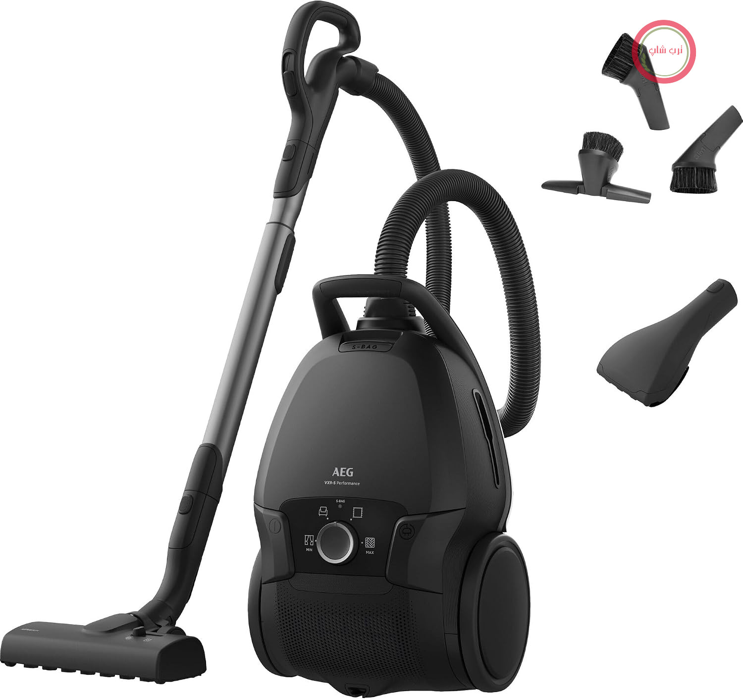 جاروبرقی کیسه‌ای آاگ آلمان AEG VX9-5-EBR خاکستری تیره با فیلتر HEPA