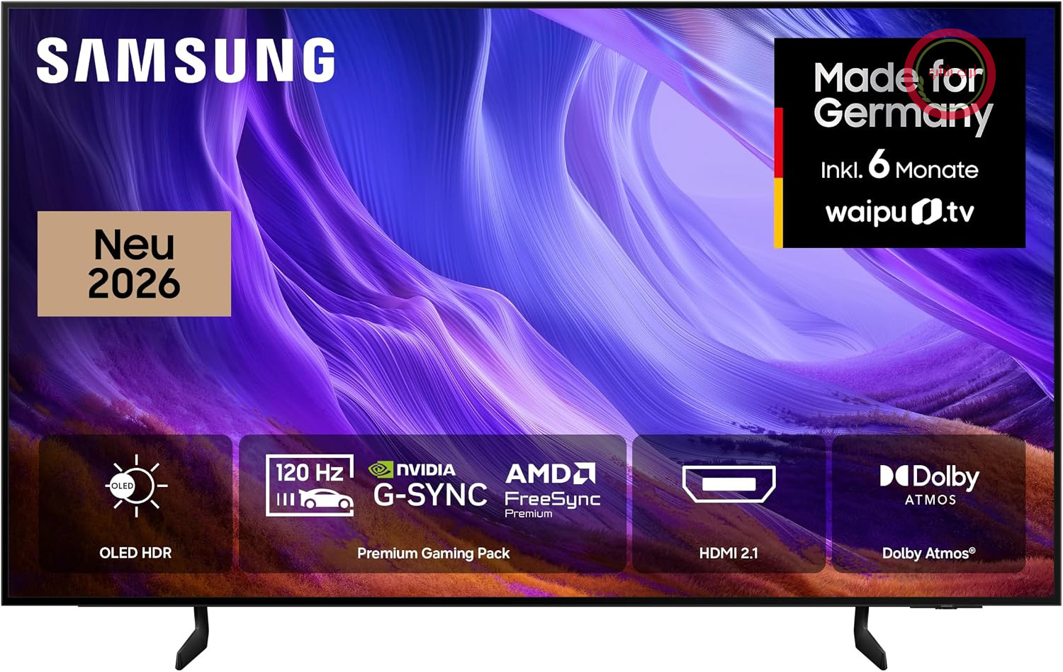 تلویزیون سامسونگ Samsung مدل OLED S85H 4K با اندازه ۵۵ اینچ (۱۳۸ سانتی‌متر)، UHD، تلویزیون هوشمند با هوش مصنوعی
