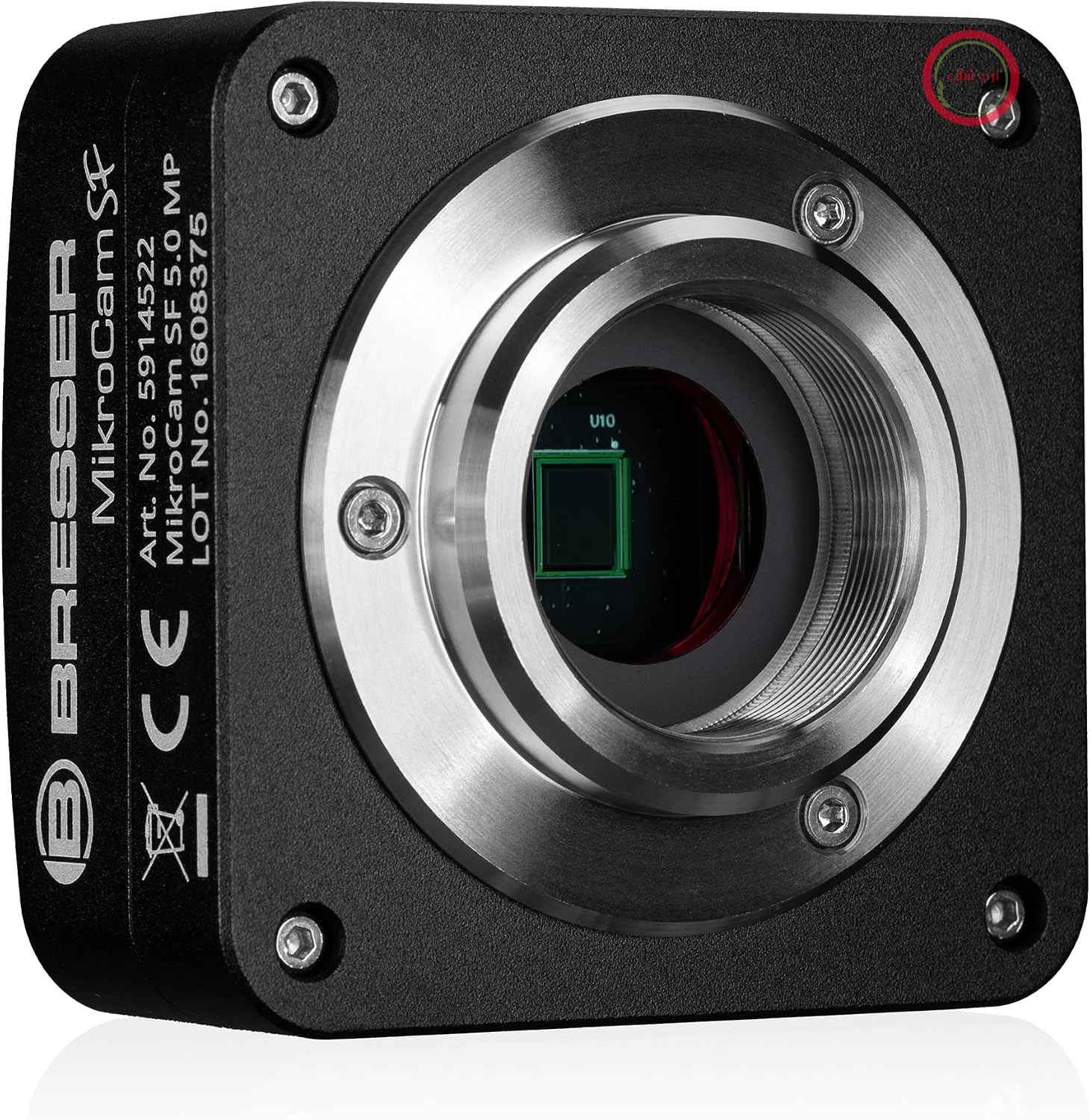 دوربین میکروسکوپ Bresser MikroCam SF 5.0 MP با سنسور سونی با سرعت ۲۶ فریم در ثانیه | ۲۵۹۲ در ۱۹۴۴ پیکسل، قابلیت اندازه‌گیری زنده، فوکوس استکینگ، موزاییک، تایم لپس، پایه C، USB 2.0، آداپتور ۲۳.۲/۳۰/۳۰.۵ میلی‌متری