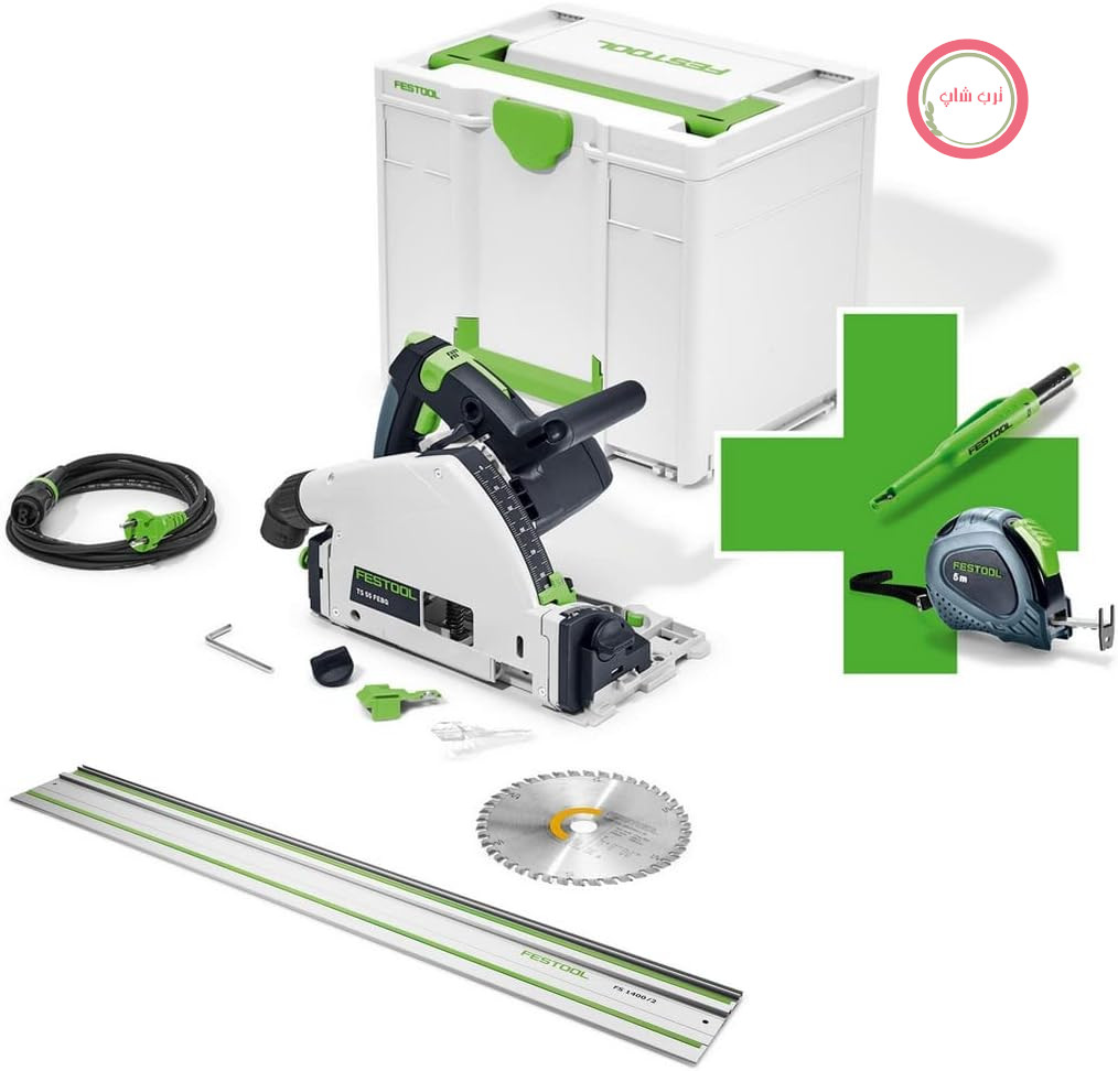 اره فرو رونده Festool TS 55 FEBQ-Plus نسخه فن دار + متر نواری قلمی پیکا FS1400 نسخه محدود