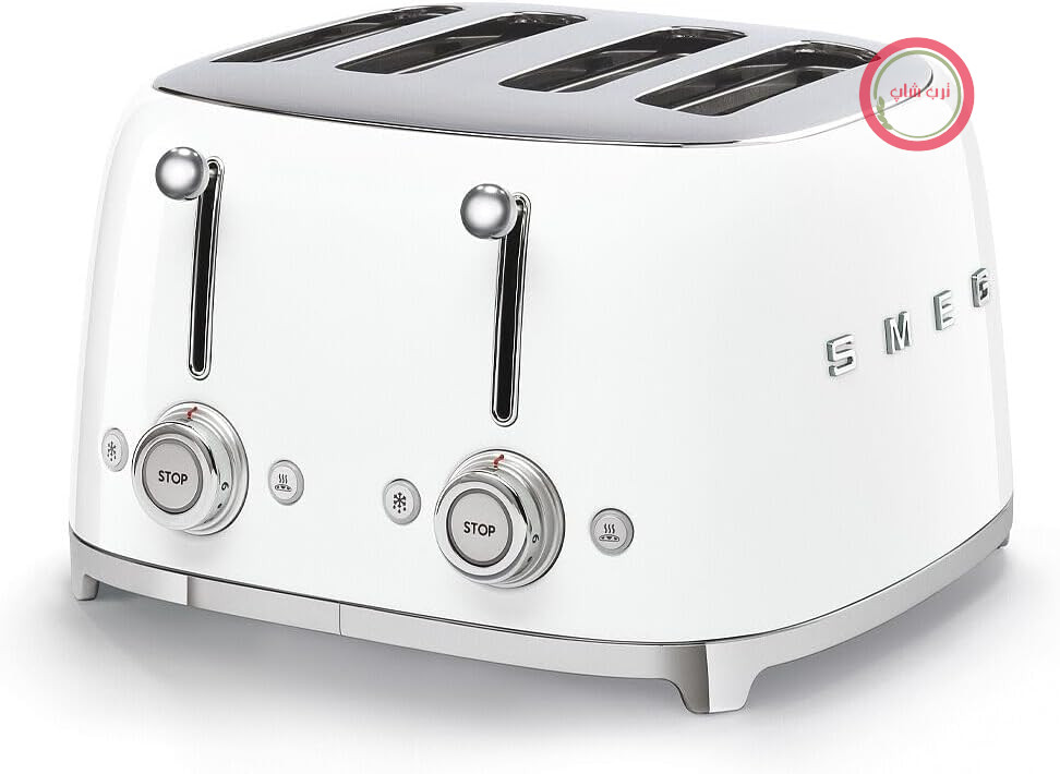 توستر اسمگ ایتالیا Smeg مدل TSF03WHEU سفید چهار اسلات