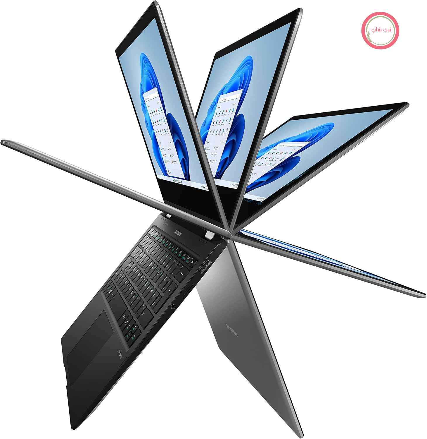 لپ‌تاپ تبدیل‌پذیر ۱۳.۳ اینچ مدیون آلمان MEDION E3221 لمسی Full HD با Pentium N5030