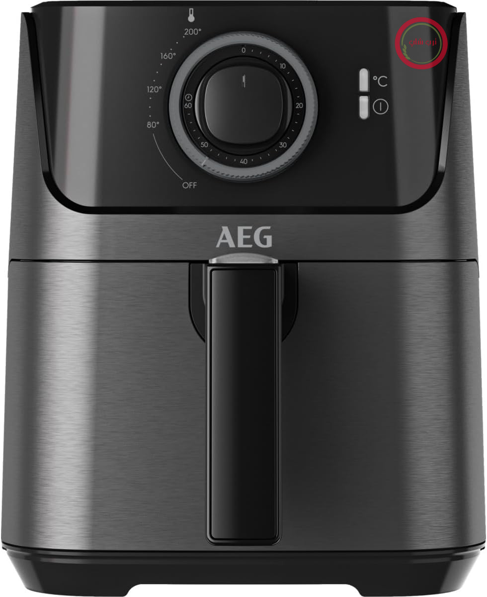 سرخ کن هوای گرم AEG AF5-1-4GB/سرخ کردن/کباب کردن/برشته کردن/پخت/بدون روغن/کم روغن/ظرفیت 2.5 لیتر/قابل شستشو در ماشین ظرفشویی/80-200 درجه سانتیگراد/قابل برنامه ریزی/مشکی