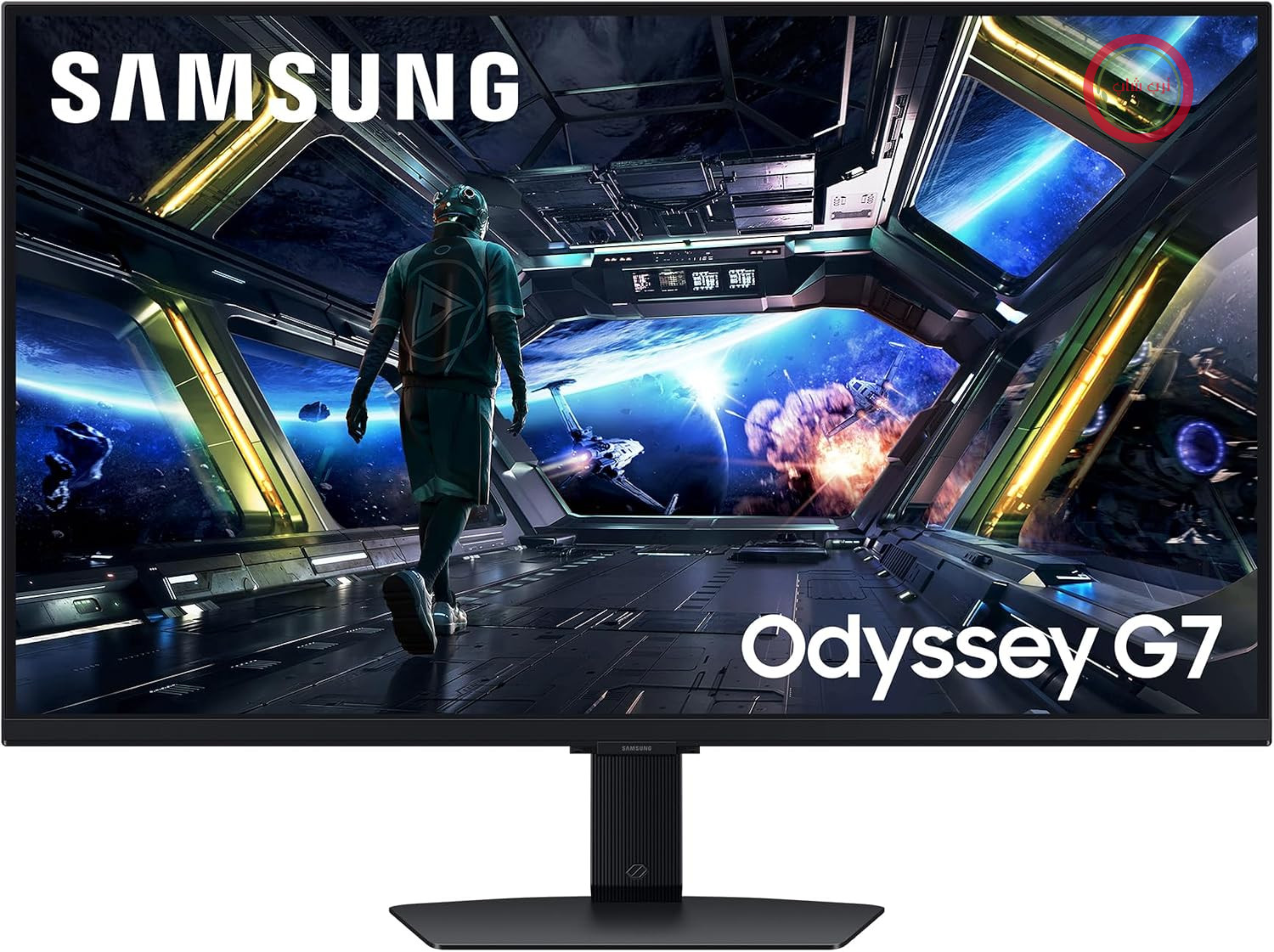 مانیتور گیمینگ سامسونگ اودیسه G70D 4K، 32 اینچ، صفحه نمایش با پنل IPS، وضوح 4K، 3840 در 2160 پیکسل، فناوری AMD FreeSync Premium، HDR10+، زمان پاسخگویی 1 میلی‌ثانیه، نرخ تازه‌سازی 144 هرتز، LS32DG702EUXEN
