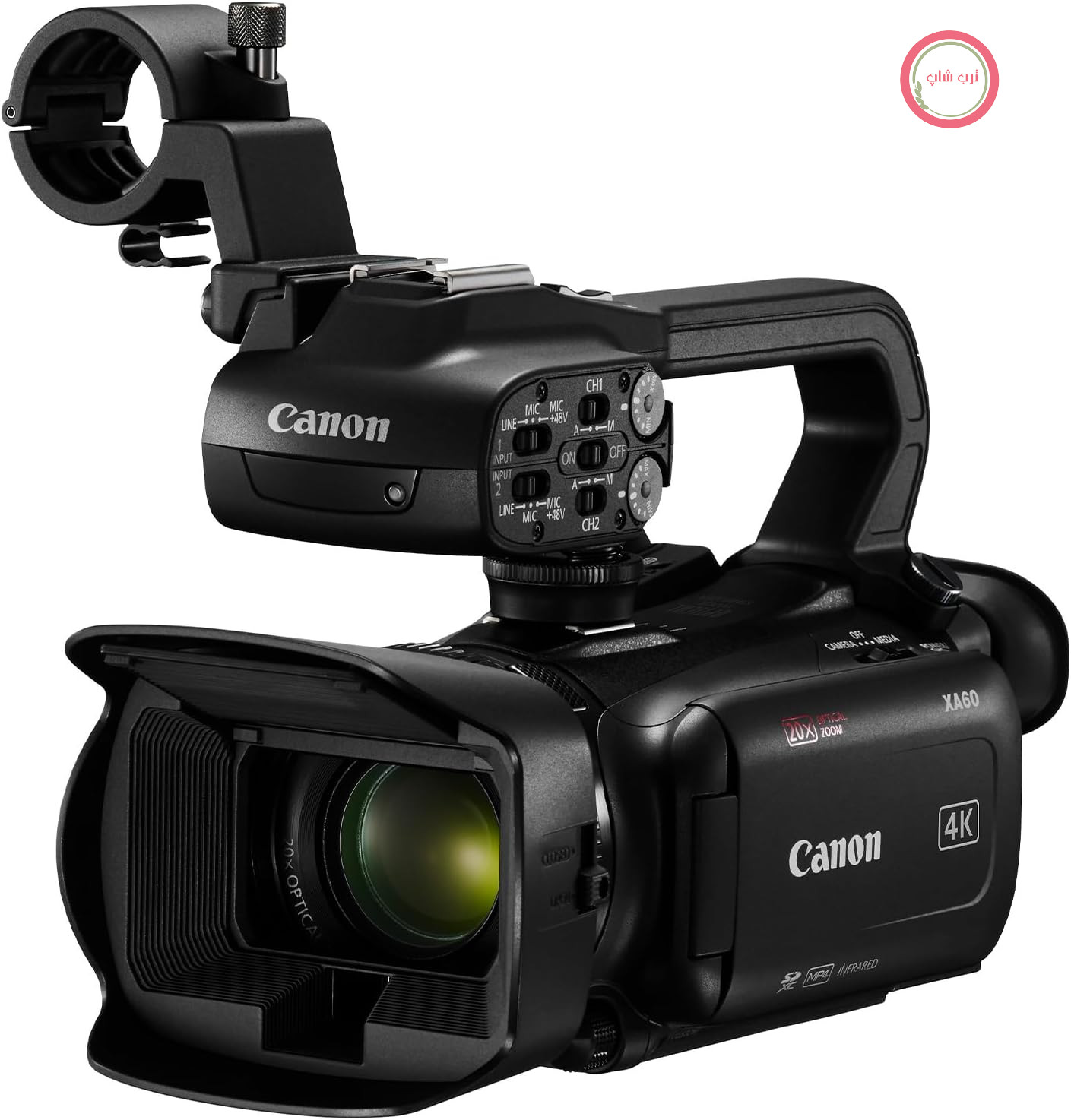 دوربین فیلمبرداری حرفه‌ای 4K کانن ژاپن XA60، زوم اپتیکال 20 برابر، حسگر CMOS