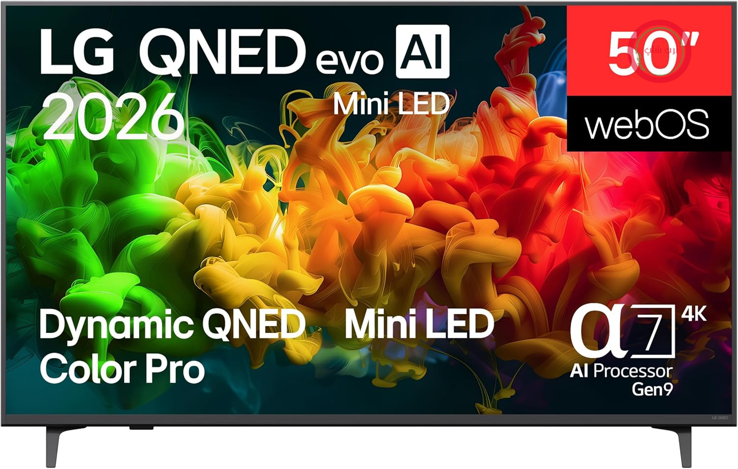 تلویزیون هوشمند ال‌جی 50QNED80B6B با کیفیت 4K UHD و هوش مصنوعی QNED، سایز 50 اینچ (127 سانتی‌متر)