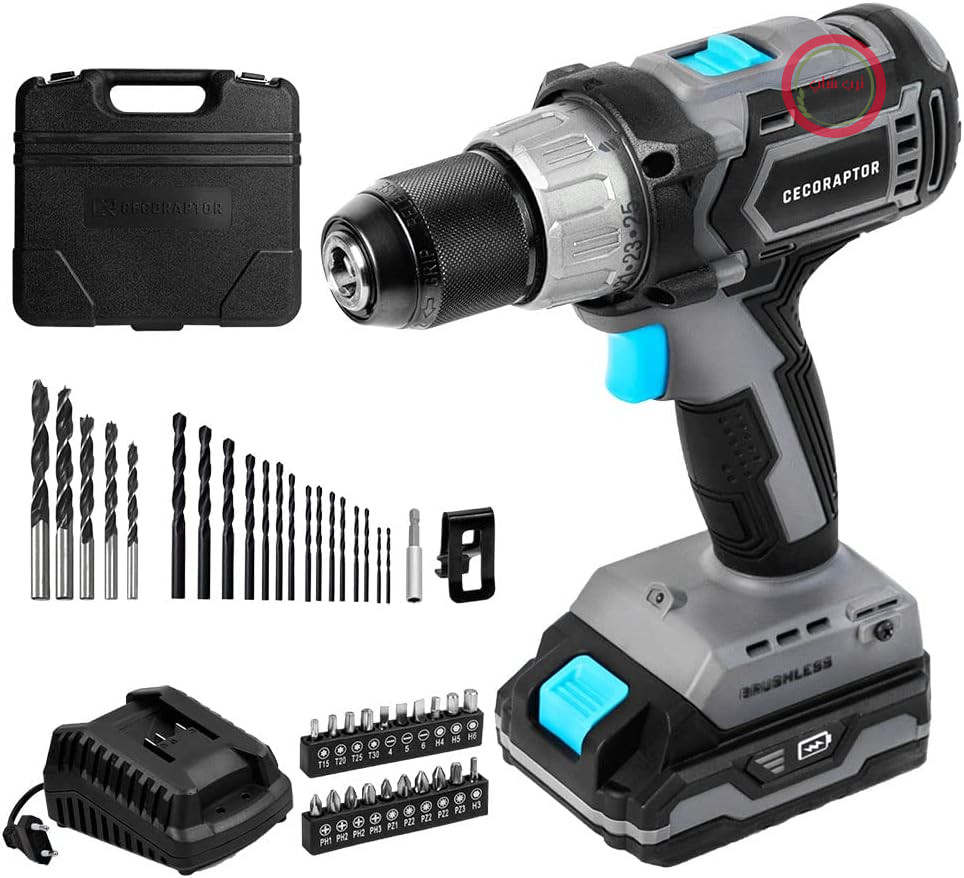 دریل پیچ‌گوشتی شارژی سکوتک اسپانیا Cecotec CecoRaptor Perfect Drill 2020 Ultra Brushless. 20V 2000mAh