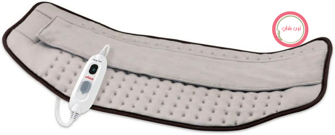 پد گرم کننده برقی یوفسا اسپانیا Ufesa Flexy Heat LM Complex، ارگونومیک، 29 × 69 سانتی متر، 100 وات، میکروفایبر، فوق العاده نرم، 3 حالت تنظیم دما، خاموش شدن خودکار، خاکستری