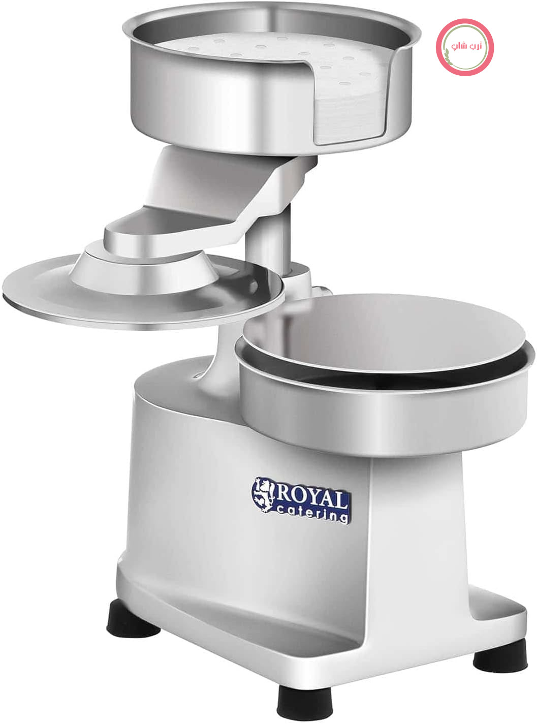پرس همبرگر رویال کترینگ آلمان Royal Catering مدل RCHM-150، قطر ۱۵ سانتی‌متر، مناسب پَتی ۲۰۰ گرمی، استیل