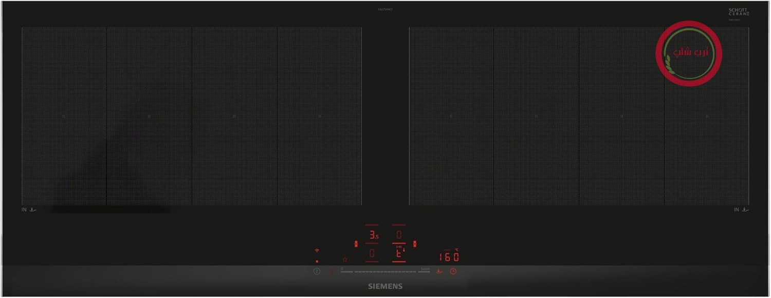 زیمنس EX275HXC1E iQ700، اجاق القایی هوشمند، 90 سانتی‌متر، مشکی، قاب‌دار، varioInduction، TouchSlider، حسگر برشته کردن حرفه‌ای - سرخ کردن بدون خطر سوختن