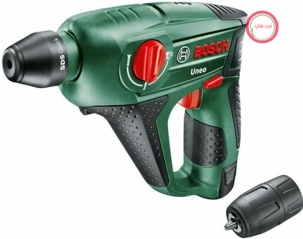 دریل چکشی شارژی دوار بوش آلمان Bosch مدل Bosch Uneo باتری 1 عدد، سیستم 12 ولت، حداکثر قطر مته‌کاری در بتن 10