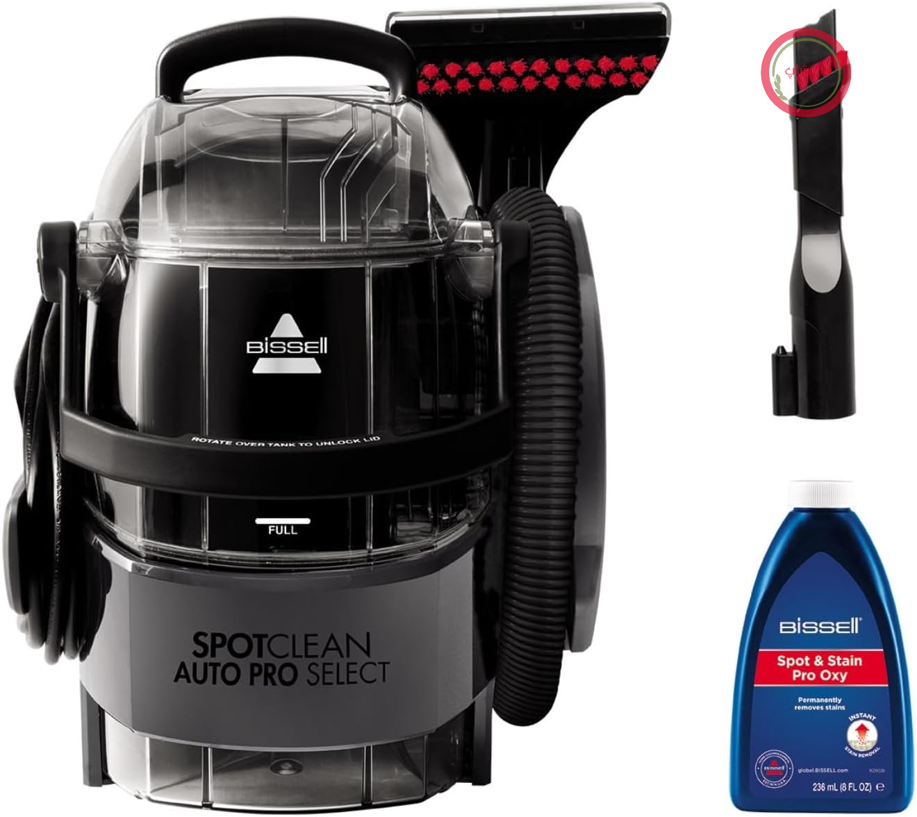فرش و مبل شوی بیسل آمریکا BISSELL SpotClean Auto Pro Select 750 W 3730N | پاک کننده اثاثه یا لوازم داخلی برای از بین بردن مایعات و لکه های حیوانات خانگی، 2.8 لیتر