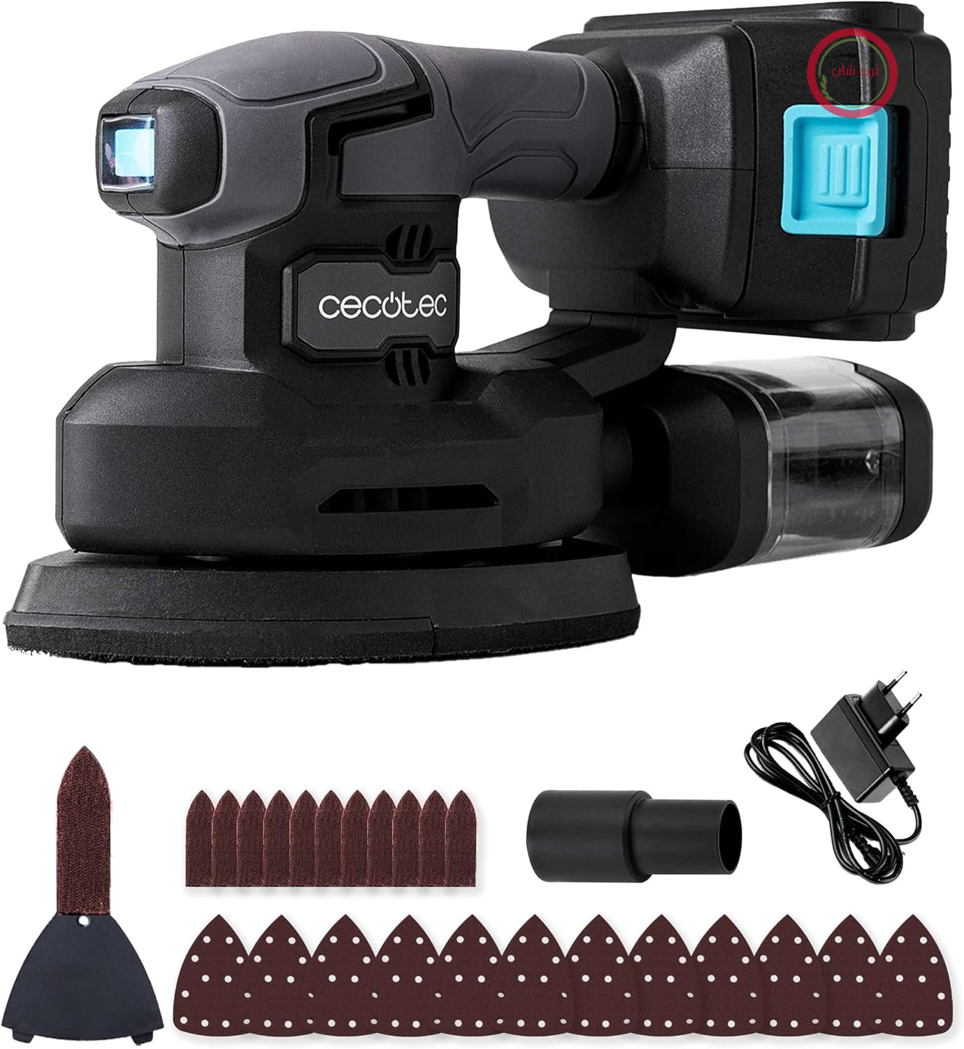 سنباده زن چرخشی شارژی دلتا سکوتک اسپانیا Cecotec PerfectSurface 2120 توان 21 ولت و 2000 میلی آمپر