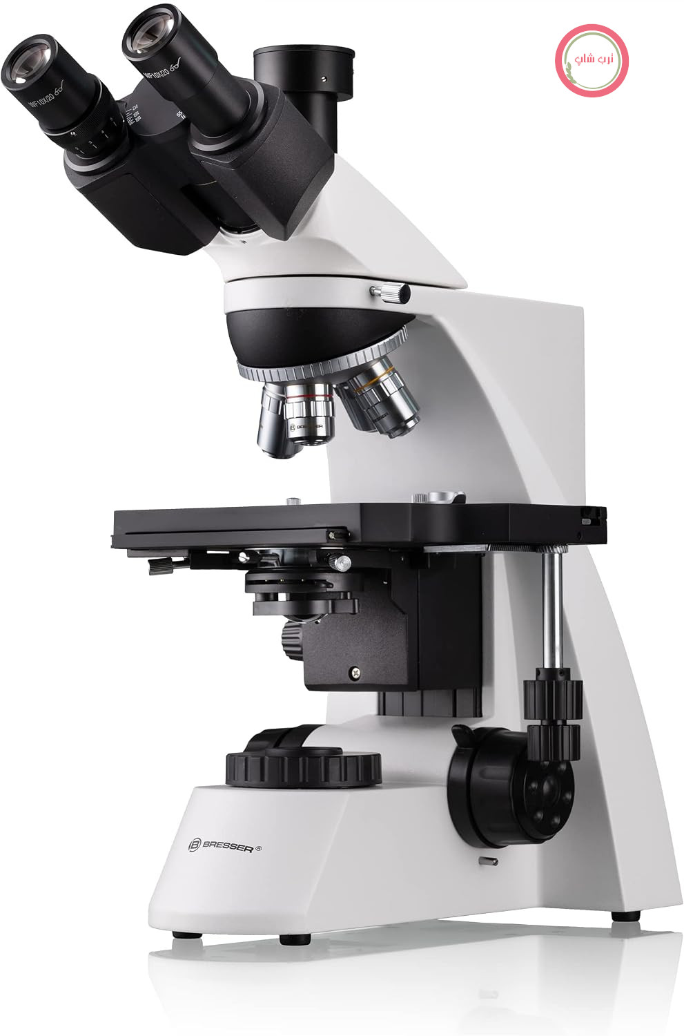 میکروسکوپ آزمایشگاهی حرفه ای سه چشمی برسر آلمان Bresser Science TRM-301 بزرگنمایی 40 تا 1000 برابر