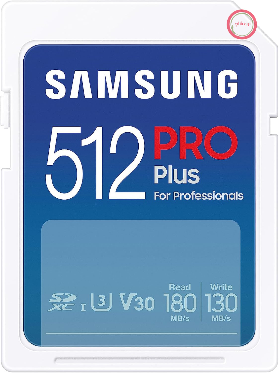 کارت حافظه سامسونگ PRO Plus SD، 512 گیگابایت، UHS-I U3، کیفیت Full HD و 4K UHD، سرعت خواندن 180 مگابایت بر ثانیه، سرعت نوشتن 130 مگابایت بر ثانیه، کارت حافظه برای دوربین‌های SLR و سیستم، MB-SD512S/EU