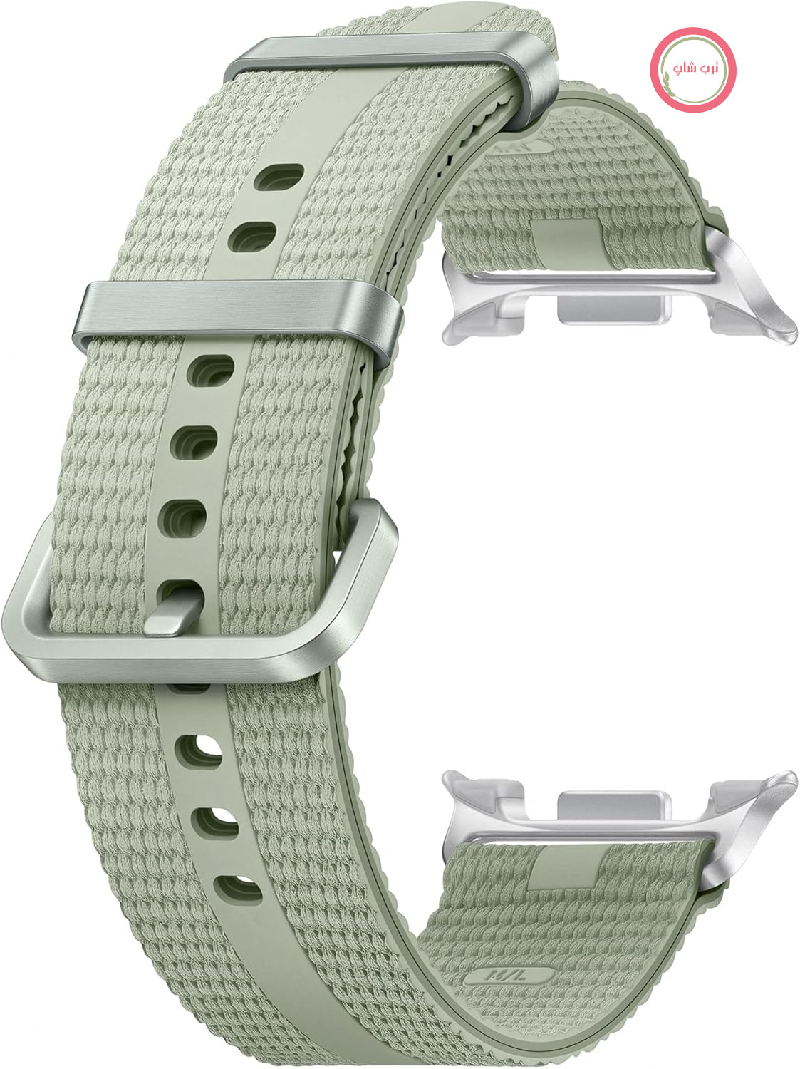 بند ورزشی سامسونگ مدل Athleisure Band (سایز کوچک/بزرگ) ET-SOL32 برای گلکسی واچ 8 | بند ساعت کلاسیک واچ 8، بند ورزشی، اکسسوری اصلی، کشی، بادوام، خوش‌دست، Sage