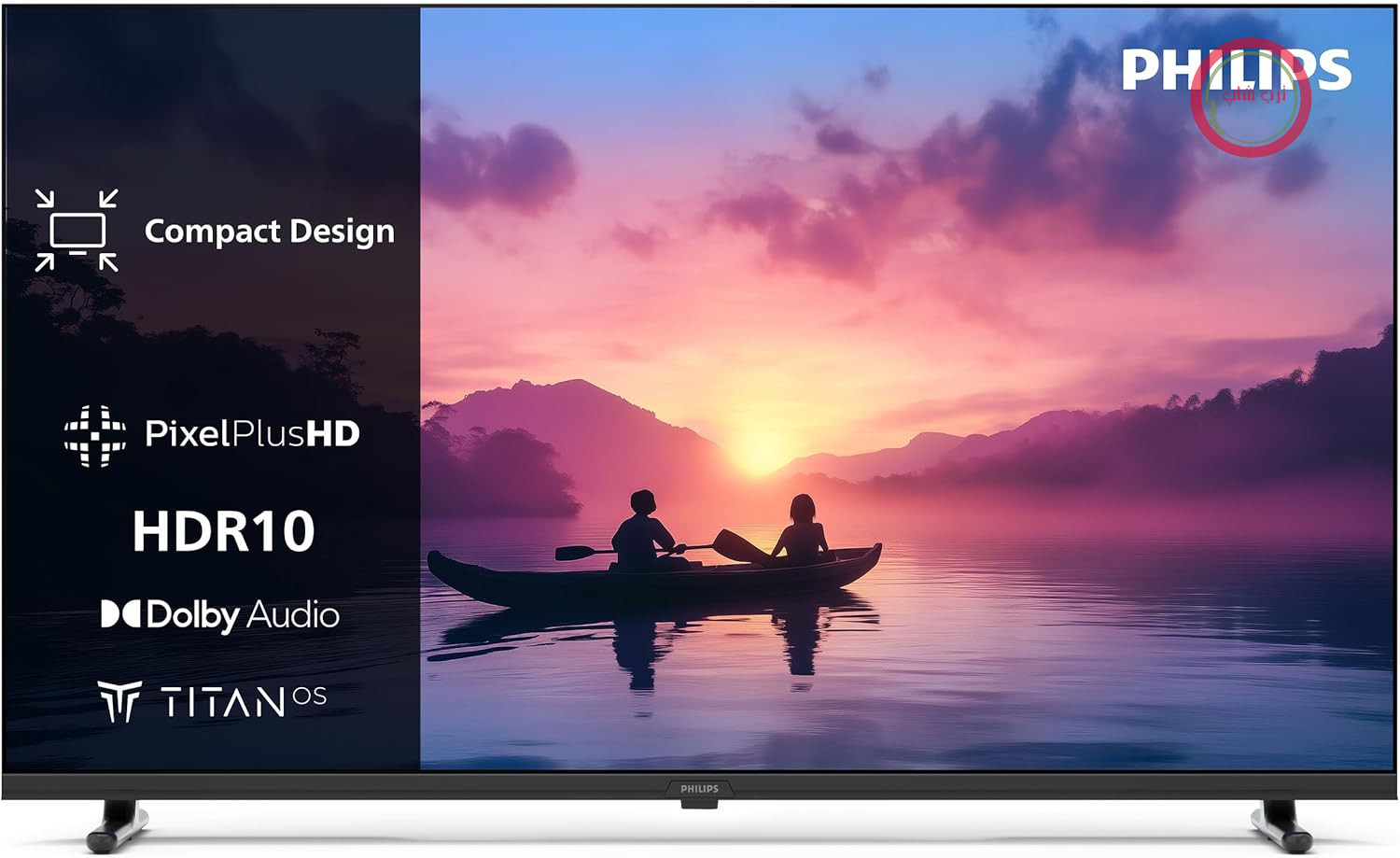 تلویزیون هوشمند فیلیپس 32PHS6000 HD LED - صفحه نمایش 32 اینچی با Pixel Plus، پلتفرم Titan OS و صدای دالبی دیجیتال - با الکسا و دستیار گوگل کار می‌کند، 2025