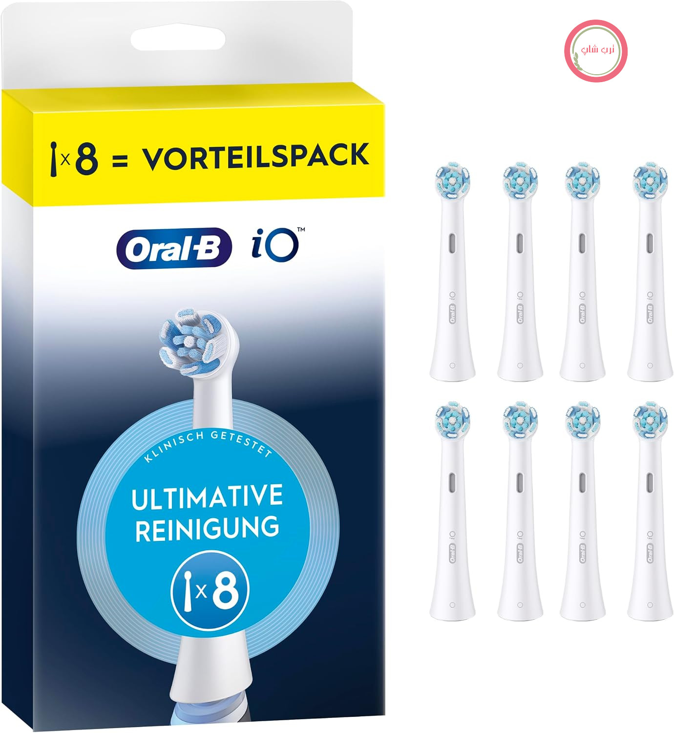 سری‌های مسواک جایگزین Oral-B iO Ultimate Clean، سفید، بسته ۸ عددی