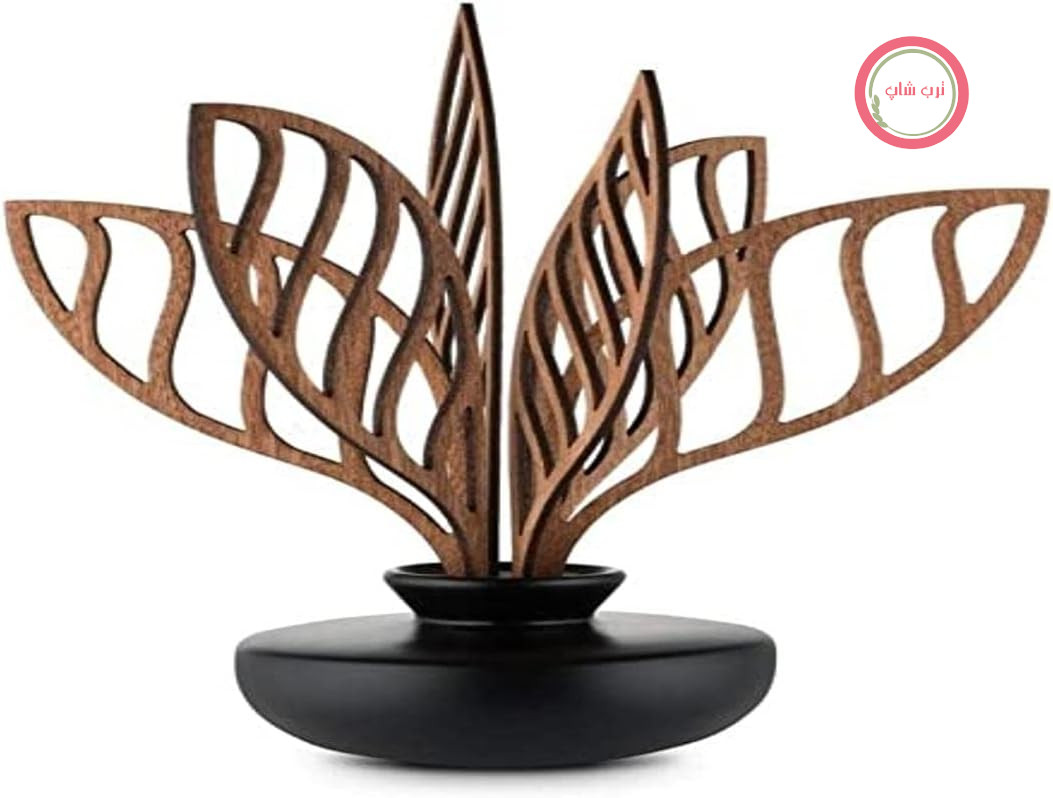 پخش کننده رایحه برگ عطر Alessi MW64 5S B Shhh، جنس چینی، چوب ماهون