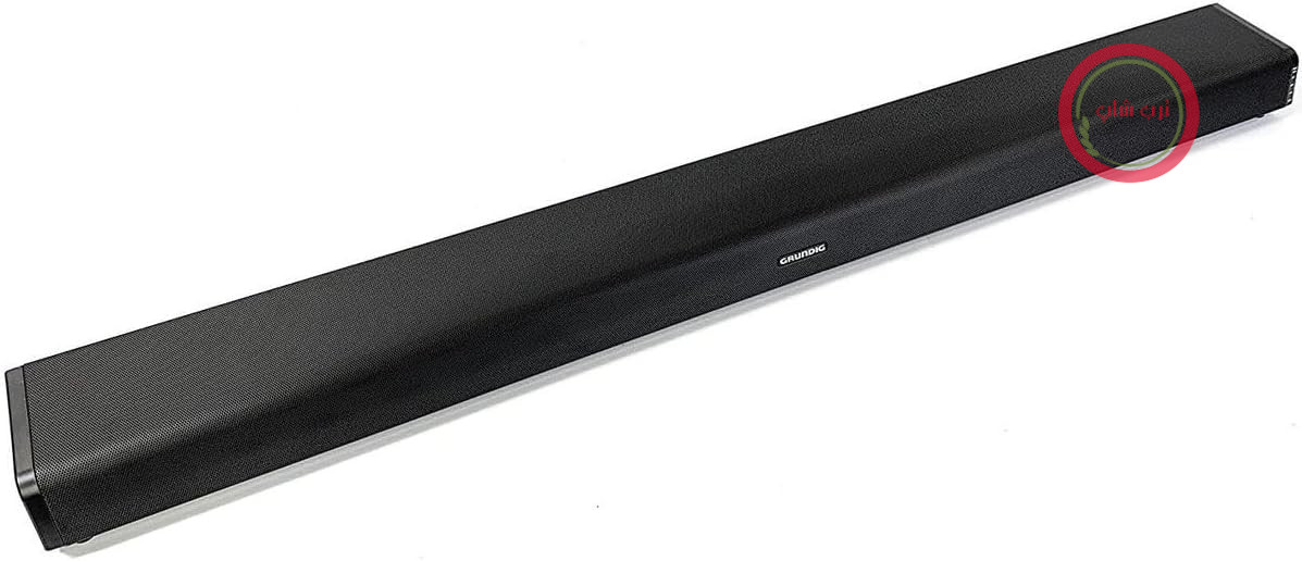 ساندبار همه کاره Grundig DSB 970 با ساب ووفر یکپارچه، طراحی باریک، دالبی اتموس ۲.۱ کاناله، قدرت موسیقی ۱۲۰ وات، بلوتوث ۴.۲، HDMI (ARC)، ورودی اپتیکال و aux، پورت USB، مشکی
