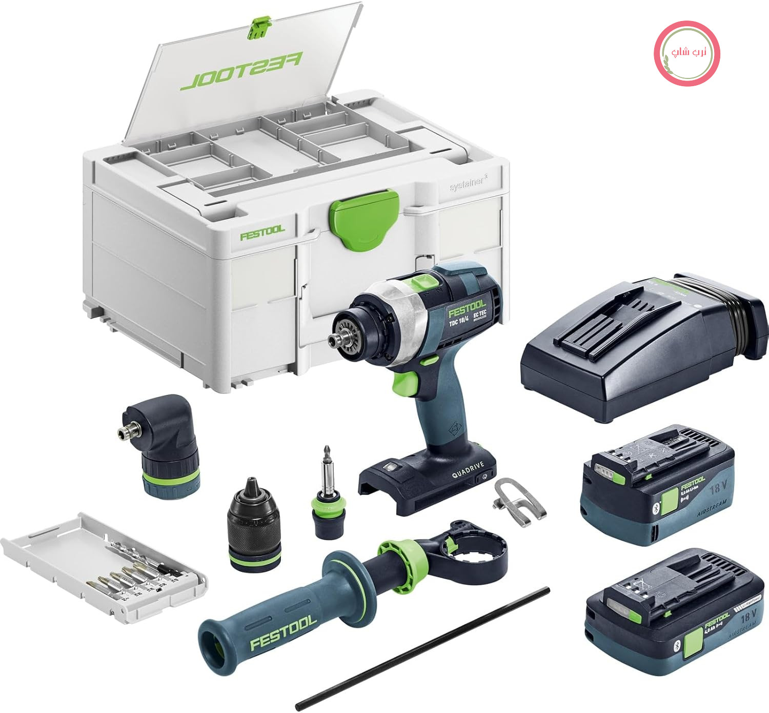 دریل پیچ گوشتی شارژی Festool TDC 18/4 QUADRIVE I-Set در Systainer