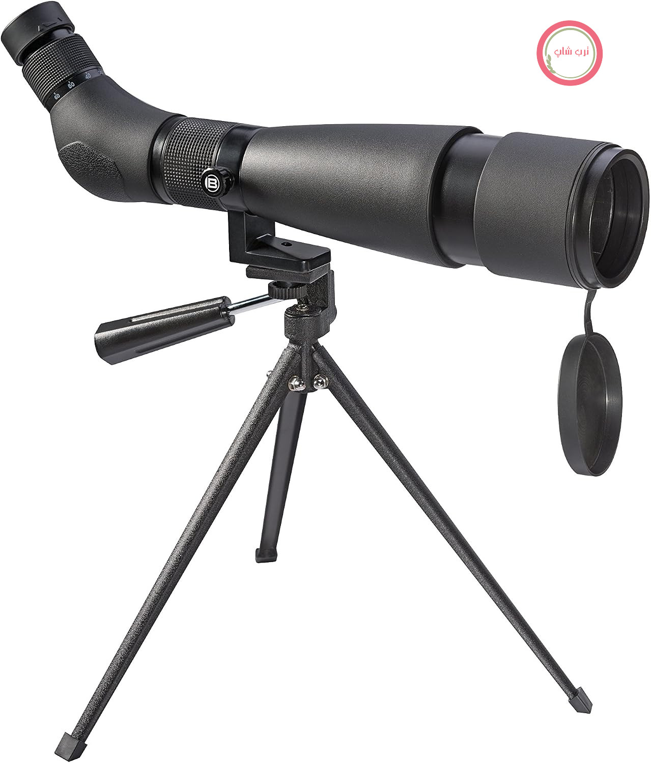تلسکوپ Bresser Travel 20-60x60 Spotting Scope – تلسکوپ زوم با عملکرد بالا با منشورهای BK-7، کاملاً اندود شده، ایده‌آل برای رصد طبیعت، سفر و رصد در هوای گرگ و میش – سبک و جمع و جور