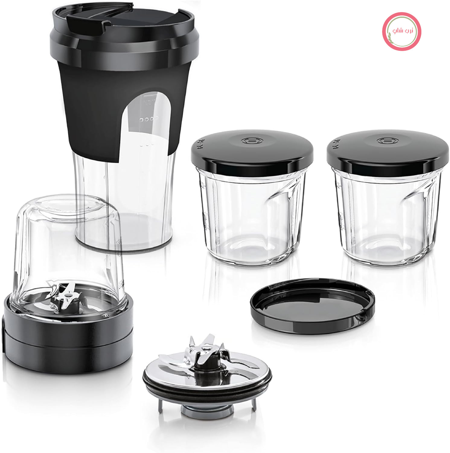 مجموعه لوازم جانبی 5 کاره Bosch TastyMoments MUZ45XTM1: مخلوط کردن، آسیاب کردن، خرد کردن، نگهداری، لیوان ToGo، سازگار با غذاسازهای MaxxiMUM، سری 4، سری 2، MUM4