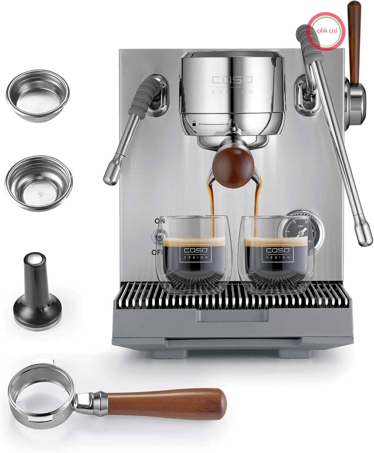 اسپرسوساز کاسو آلمان CASO EspressoGourmet Advanced با نازل کف شیر