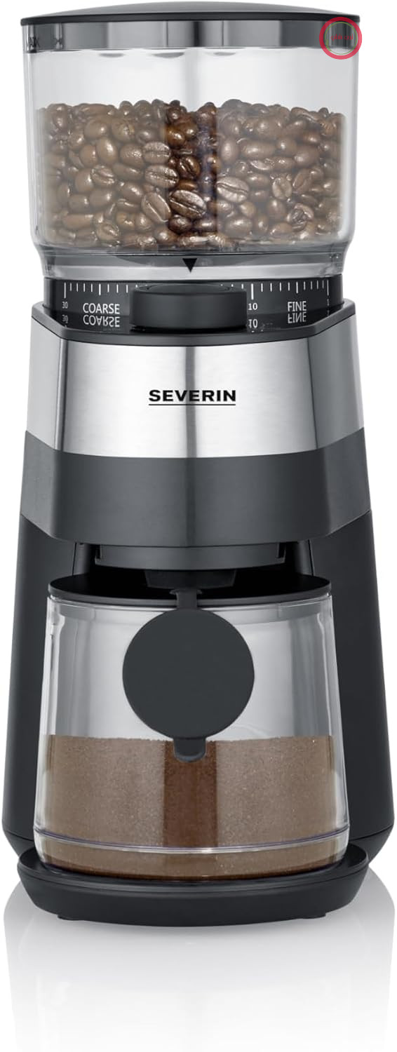 آسیاب قهوه سورین آلمان SEVERIN KM3880، ابعاد (طول x عرض x ارتفاع)، 30 x 14 x 20 سانتی‌متر، مشکی