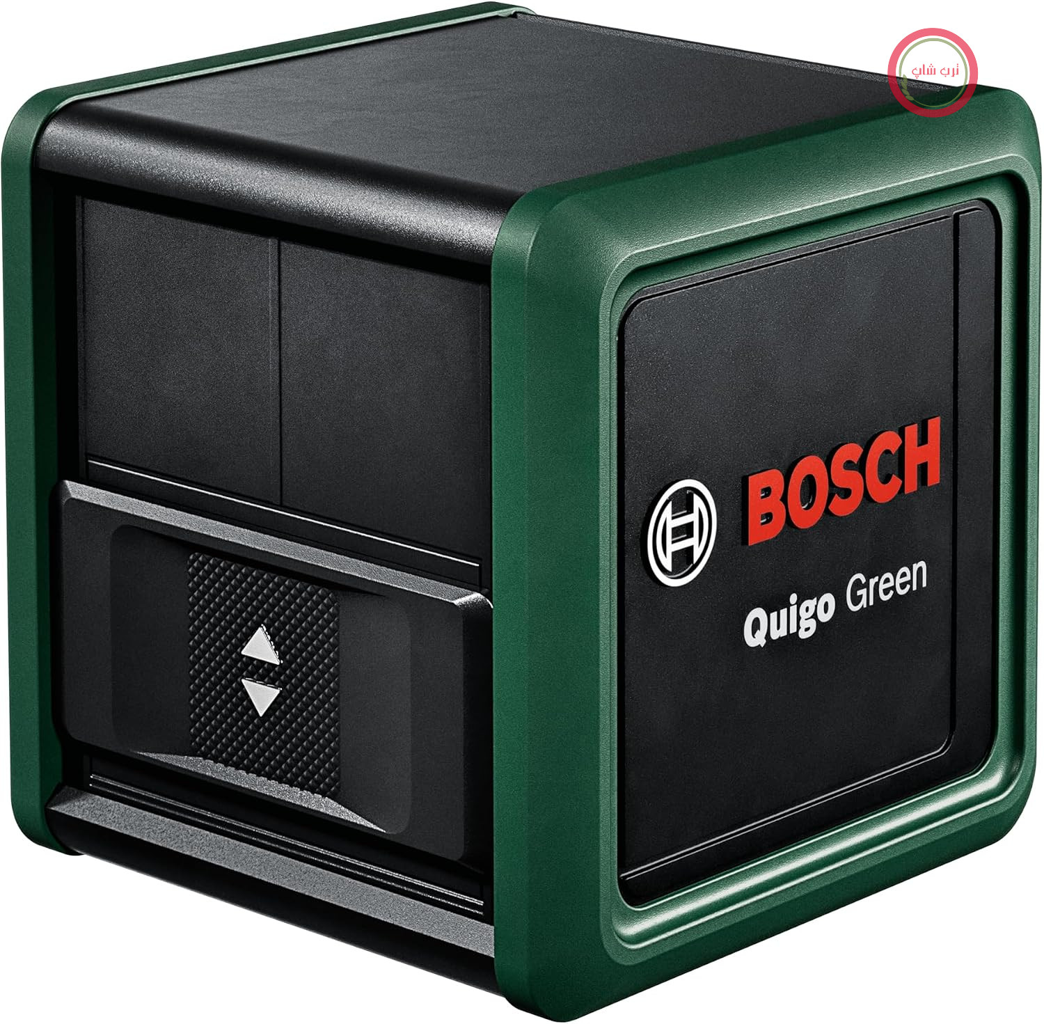 تراز لیزری خط‌کشی بوش آلمان Bosch مدل Quigo Green نسل دوم با گیره جهانی MM 2 (خطوط لیزر افقی و عمودی