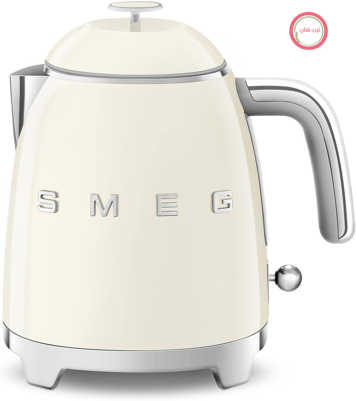 کتری برقی کوچک اسمگ Smeg مدل KLF05CREU با ظرفیت 0.8 لیتر، فیلتر استیل ضد زنگ، سیستم خاموش کننده ایمنی، نشانگر سطح آب، پایه ضد لغزش و محفظه سیم داخلی، قدرت 1400 وات، حجم کم