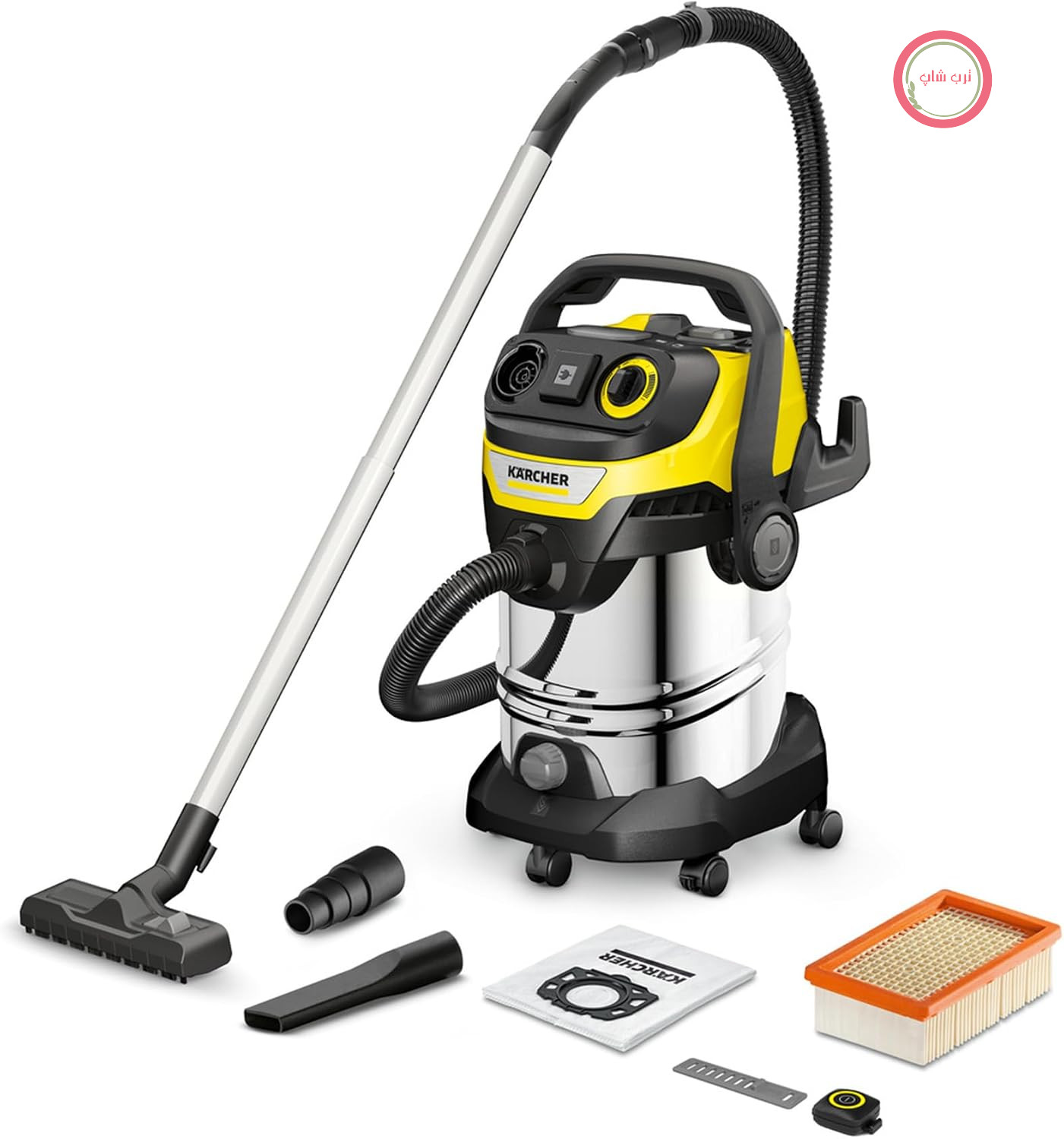 جاروبرقی صنعتی کرشر آلمان Kärcher WD 7 Control P S 30/6/35/T، آب و خاک، 1400 وات