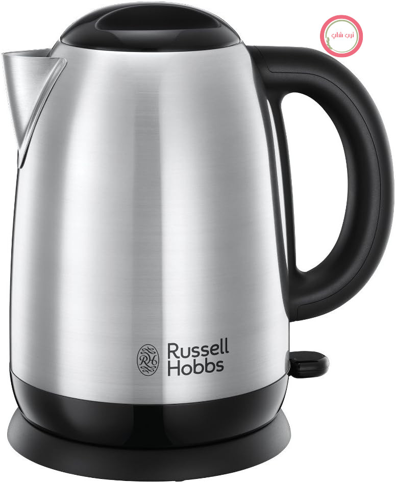 کتری استیل ضد زنگ Russell Hobbs Adventure [1.7 لیتر، 2400 وات] (عملکرد جوش سریع، فیلتر رسوب آهک قابل جدا شدن، دهانه بهینه، نشانگر سطح پر شدن داخلی قابل جدا شدن) کتری چای 23912-70