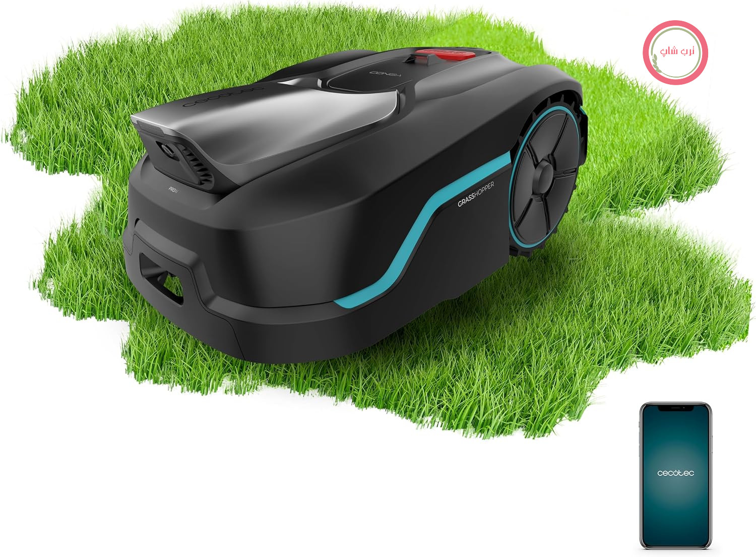 چمن‌زن رباتیک سکوتک اسپانیا Cecotec بدون سیم مرزی Conga GrassHopper 800 ProAI