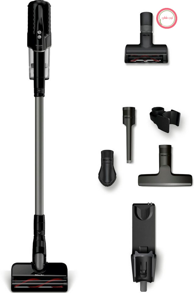 جاروبرقی دستی بی‌سیم Miele Duoflex HX1 Cat Dog، 160 وات، بدون کیسه، دارای قفل سرعت نصب روی دیوار - با یک کلیک از حالت معمولی به دستی