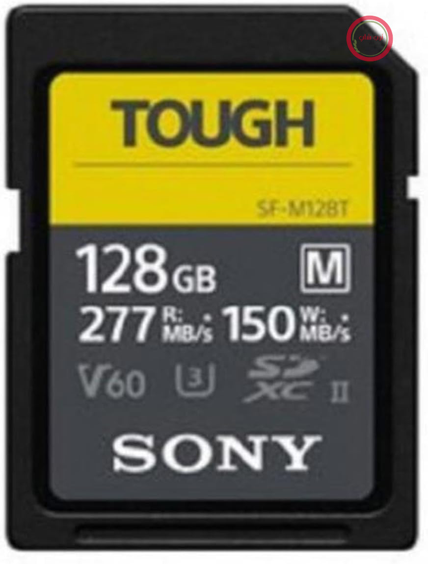 کارت حافظه SDXC سونی SF-M128T TOUGH با ظرفیت 128 گیگابایت و استاندارد UHS-II، V60، کلاس 10، سرعت خواندن تا 277 مگابایت بر ثانیه و سرعت نوشتن تا 150 مگابایت بر ثانیه - بسیار مقاوم، دارای گواهینامه IP68، مقاوم در برابر ضربه و آب