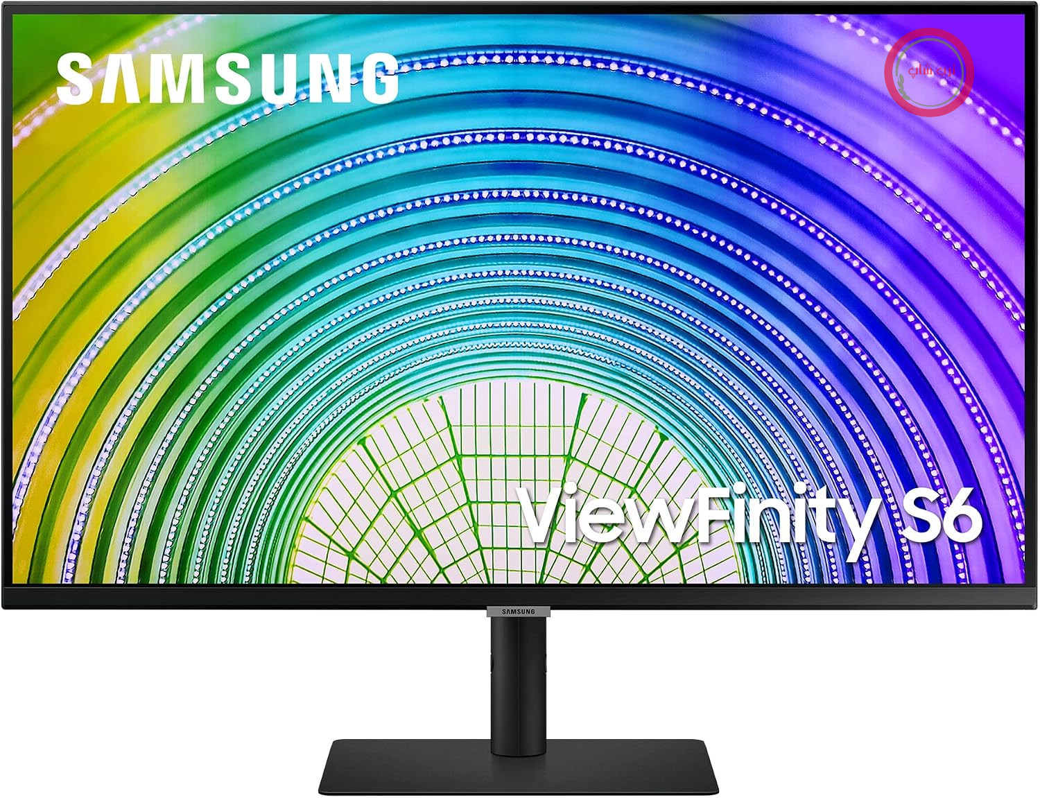 مانیتور تجاری سامسونگ Samsung مدل ViewFinity S6U، ۳۲ اینچ، پنل VA، ۲۵۶۰ در ۱۴۴۰ پیکسل، FreeSync، نرخ تازه‌سازی ۷۵ هرتز، زمان پاسخ‌دهی ۵ میلی‌ثانیه، USB-C با شارژ ۹۰ وات، قابلیت چرخش، مشکی