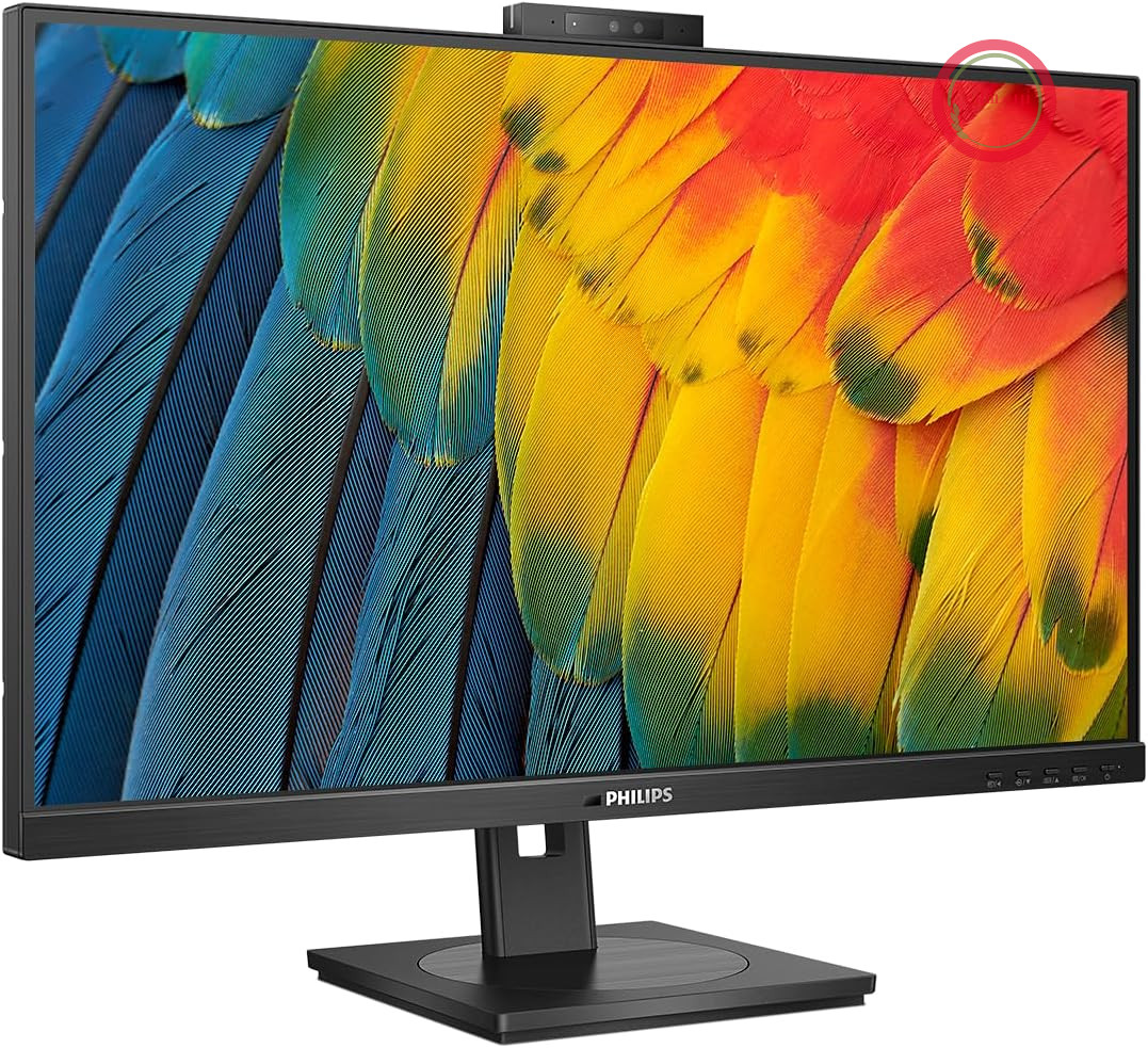 مانیتور فیلیپس 24B1U5301H - مانیتور 24 اینچی فول اچ‌دی، وب‌کم 5 مگاپیکسلی، قابلیت تنظیم ارتفاع، بلندگوها (1920x1080، 75 هرتز، HDMI، DisplayPort، USB-C، RJ45، هاب USB) مشکی