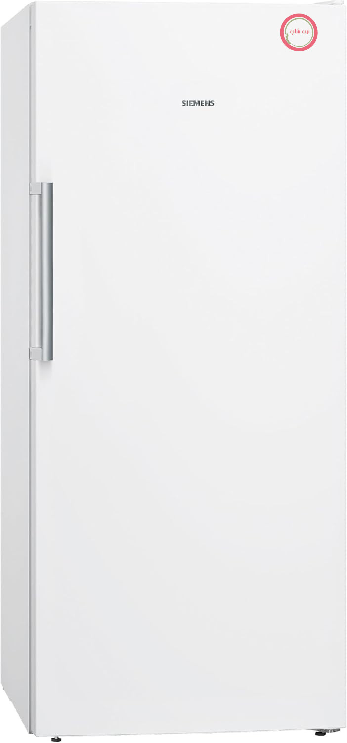 فریزر ایستاده زیمنس GS51NAWCV iQ500، 161 در 70 سانتی‌متر، 289 لیتر، بدون برفک (دیگر هرگز یخ‌زدایی نمی‌شود)، bigBox (فضا برای اقلام بزرگ منجمد)، varioZone (شیشه انعطاف‌پذیر و محفظه‌های کشویی)، سفید