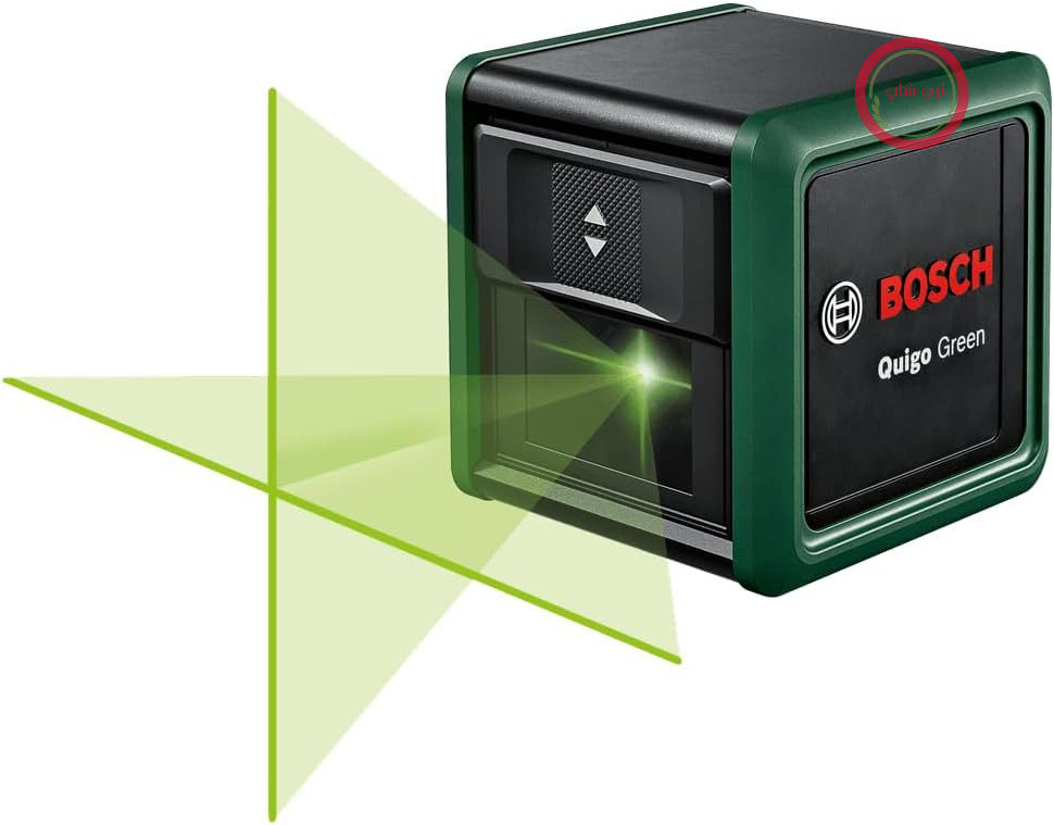 تراز لیزر خط زن بوش آلمان مدل Bosch Quigo با گیره جهانی MM 2 (لیزر سبز برای دید بهتر