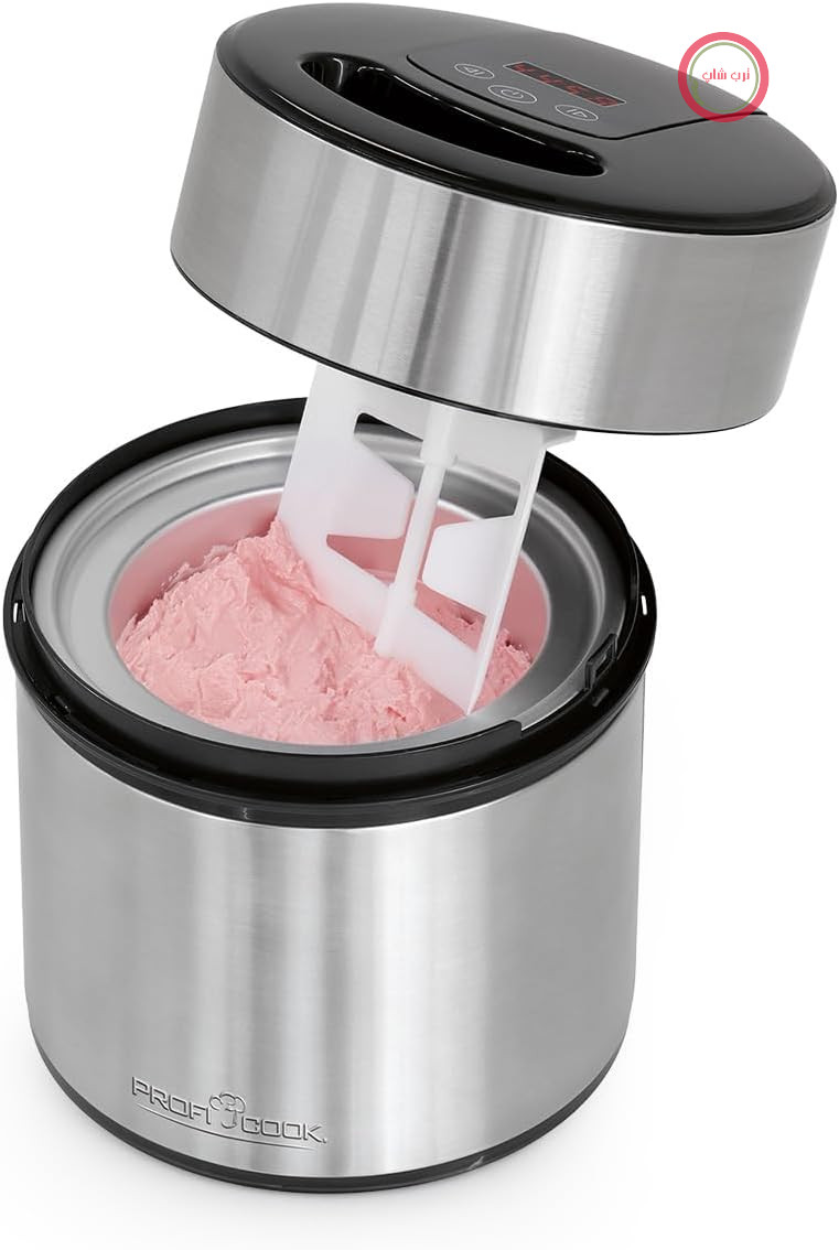 بستنی ساز و ماست ساز ProfiCook® | بستنی در 20 دقیقه | تا 1800 میلی لیتر بستنی درست می کند | دستگاه بستنی ساز نرم برای مصارف خانگی | با تایمر | بستنی ساز برای بستنی، ماست منجمد و سوربت | PC-ICM 1140