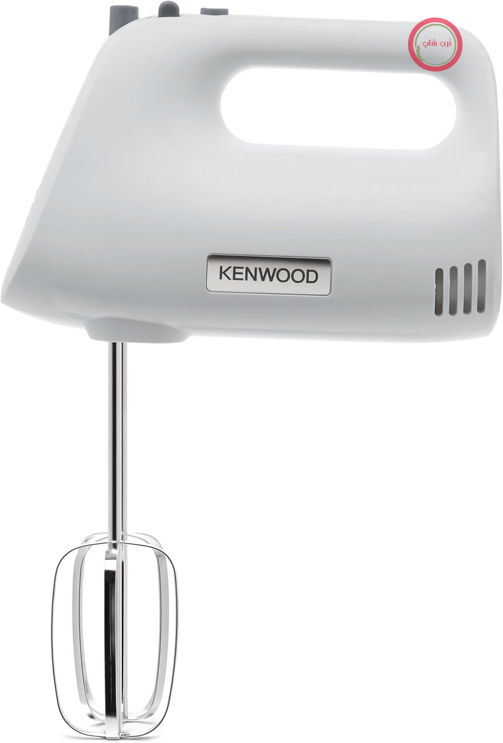 همزن دستی Kenwood QuickMix HMP30.A0WH - همزن دستی با 5 سرعت و عملکرد توربو، شامل قلاب‌های خمیر از جنس استیل ضد زنگ و همزن برای پخت و پز، 450 وات، سفید