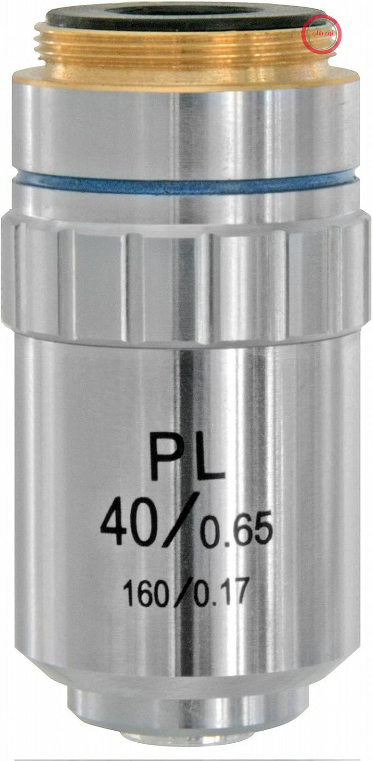 عدسی شیئی Bresser، 5941540، DIN-PL 40x آکروماتیک (میکروسکوپ) | اصلاح صفحه برای میدان تصویر مسطح، وضوح بالا، محافظت از نمونه با فنر، بدون نیاز به فوکوس مجدد به سمت لبه