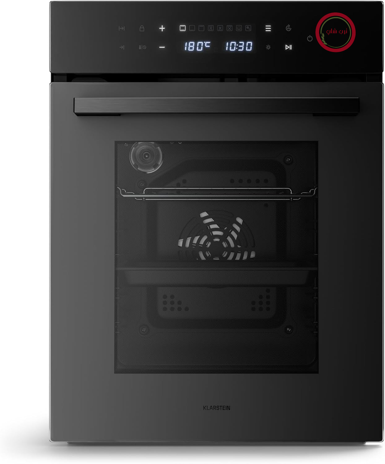 فر توکار Klarstein Velaire 45 سانتی‌متر - 49 لیتر، 10 حالت کارکرد، راندمان انرژی A، کنترل لمسی، تایمر، قفل کودک، فر توکار بدون اجاق گاز