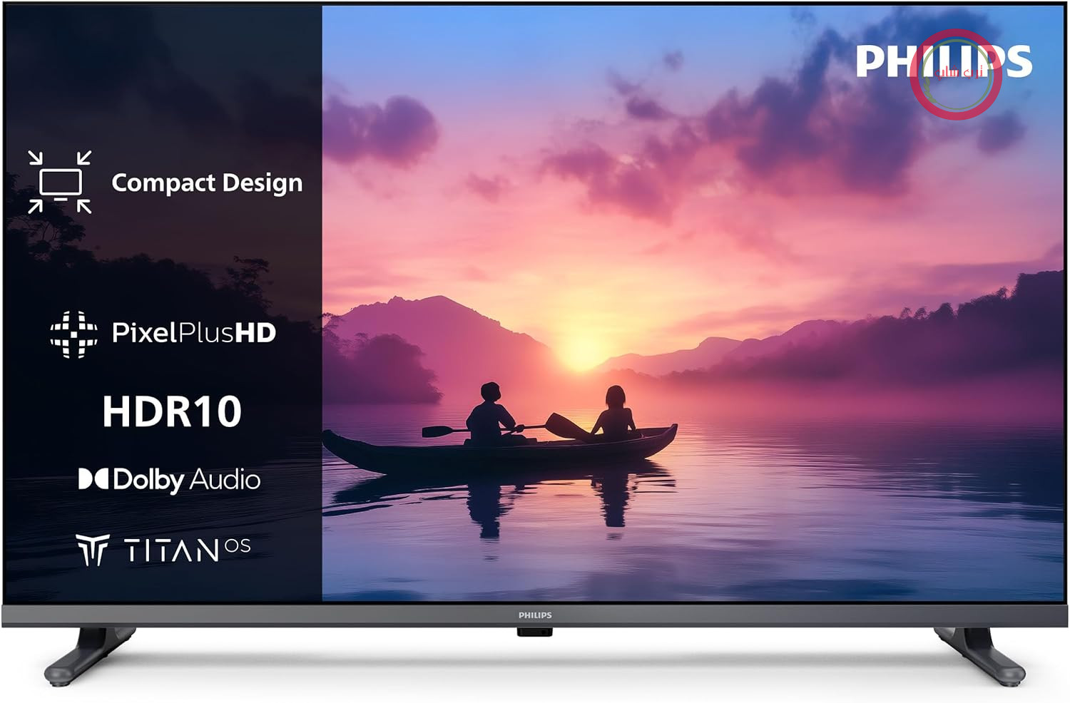تلویزیون هوشمند فیلیپس 32PFS6000 با کیفیت 2K HD - صفحه نمایش 32 اینچی با Pixel Plus، پلتفرم Titan OS و صدای دالبی دیجیتال - با الکسا و دستیار گوگل کار می‌کند