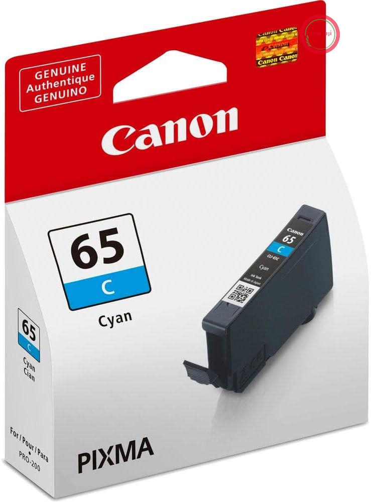 جوهر فیروزه‌ای کانن CLI-65 C، جوهر چاپگر 12.6 میلی‌لیتری برای چاپگرهای جوهرافشان PIXMA اورجینال