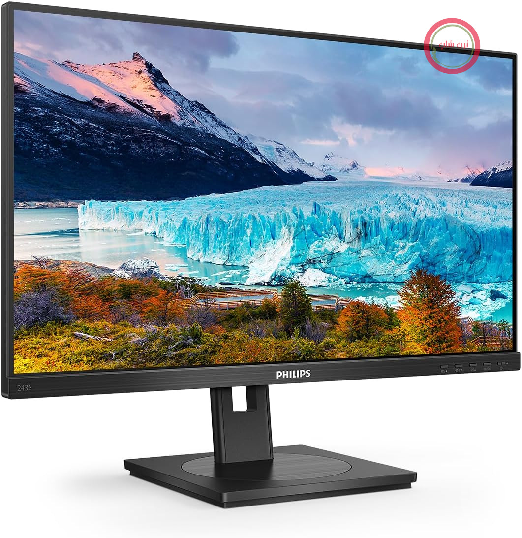 مانیتور فیلیپس 243S1-24 Zoll FHD با قابلیت اتصال USB-C، مانیتور قابل حمل (رزولوشن 1920x1080، 75 هرتز، پورت DisplayPort، HDMI، USB-C، RJ45، هاب USB) ساخت شرکت Schwarz